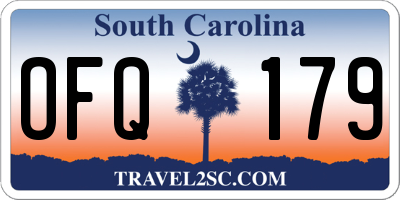 SC license plate OFQ179