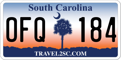 SC license plate OFQ184