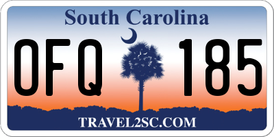SC license plate OFQ185