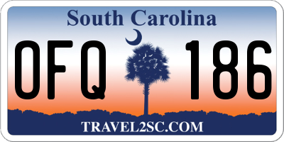 SC license plate OFQ186