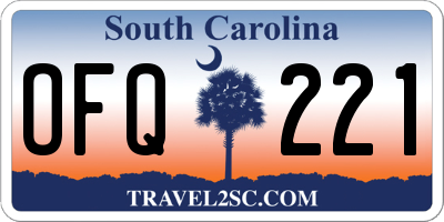 SC license plate OFQ221