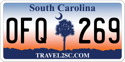 SC license plate OFQ269