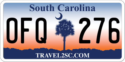 SC license plate OFQ276