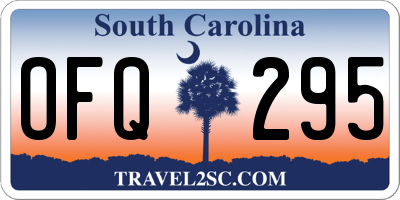 SC license plate OFQ295
