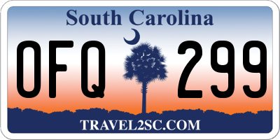 SC license plate OFQ299