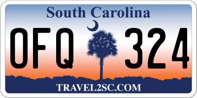 SC license plate OFQ324