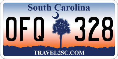 SC license plate OFQ328