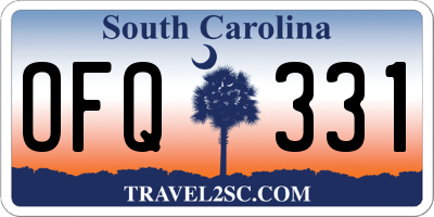 SC license plate OFQ331