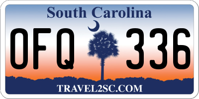 SC license plate OFQ336
