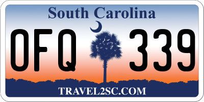 SC license plate OFQ339