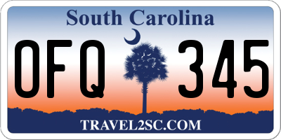 SC license plate OFQ345