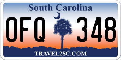 SC license plate OFQ348