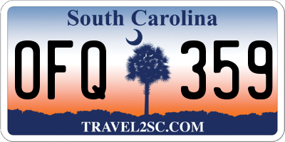 SC license plate OFQ359