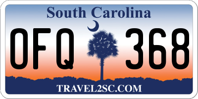 SC license plate OFQ368