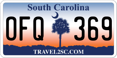 SC license plate OFQ369