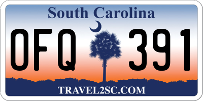 SC license plate OFQ391