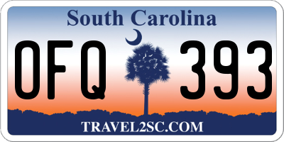 SC license plate OFQ393