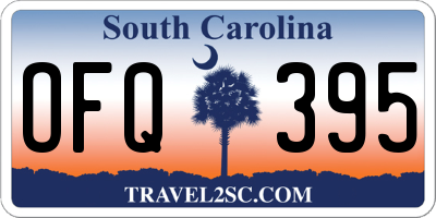 SC license plate OFQ395