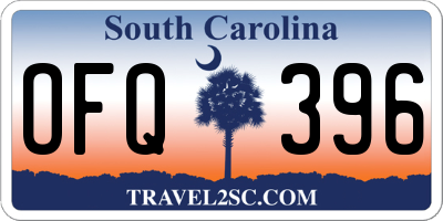 SC license plate OFQ396