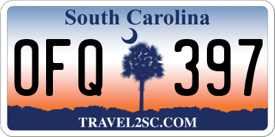 SC license plate OFQ397
