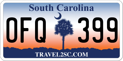 SC license plate OFQ399