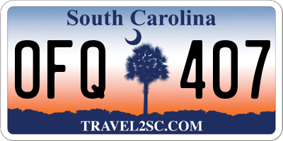 SC license plate OFQ407