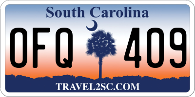 SC license plate OFQ409