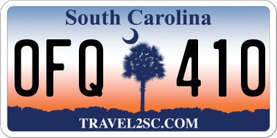 SC license plate OFQ410