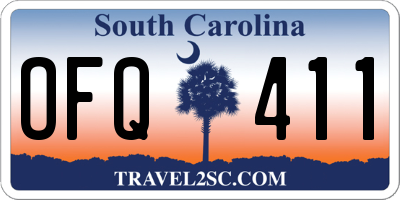 SC license plate OFQ411