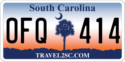 SC license plate OFQ414