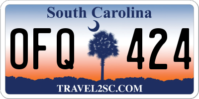 SC license plate OFQ424