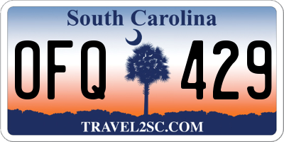 SC license plate OFQ429