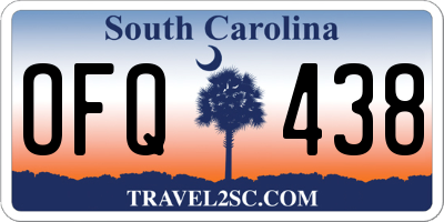 SC license plate OFQ438