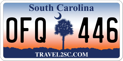 SC license plate OFQ446