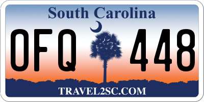 SC license plate OFQ448