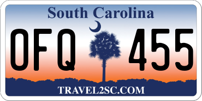 SC license plate OFQ455
