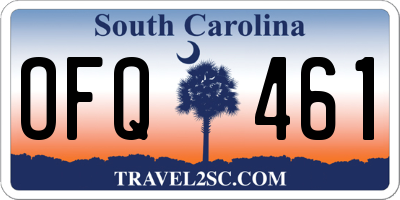 SC license plate OFQ461