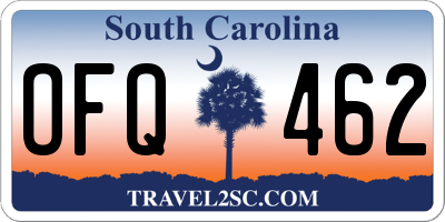 SC license plate OFQ462
