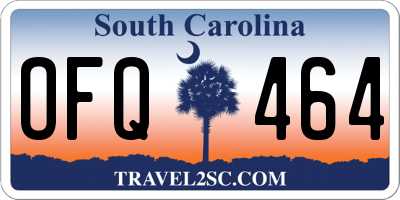 SC license plate OFQ464