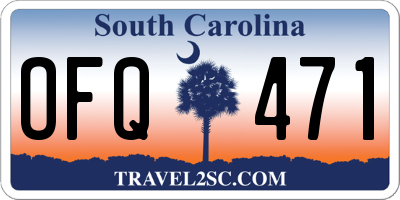 SC license plate OFQ471