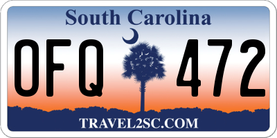 SC license plate OFQ472