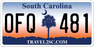 SC license plate OFQ481