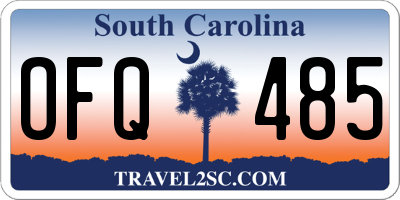 SC license plate OFQ485