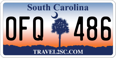 SC license plate OFQ486