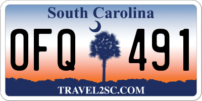 SC license plate OFQ491