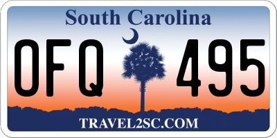 SC license plate OFQ495