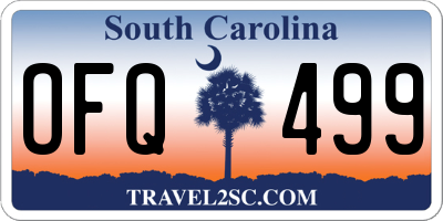 SC license plate OFQ499