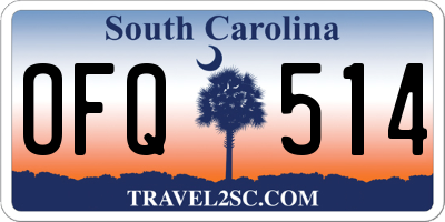 SC license plate OFQ514