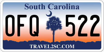 SC license plate OFQ522
