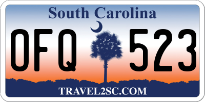 SC license plate OFQ523